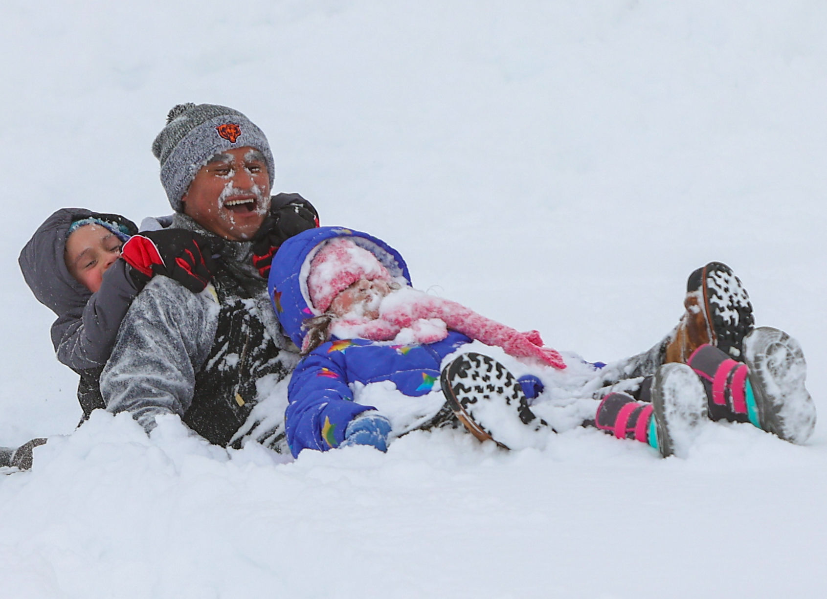 Winter sledding